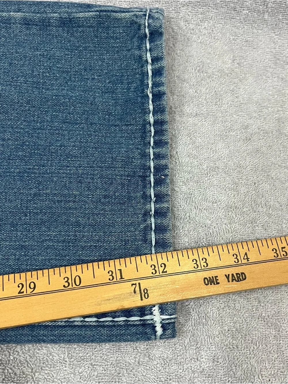 True Religion Men's 36 Ricky Relaxed Straight Super T Jeans Flap Pockets NWT